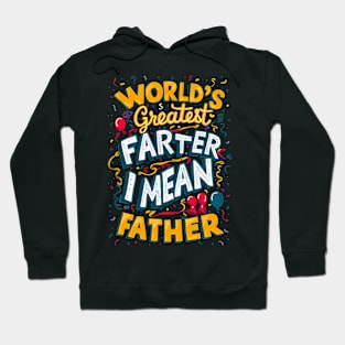 Worlds Best Farter I Mean Father Funny Dog Fathers Day Hoodie